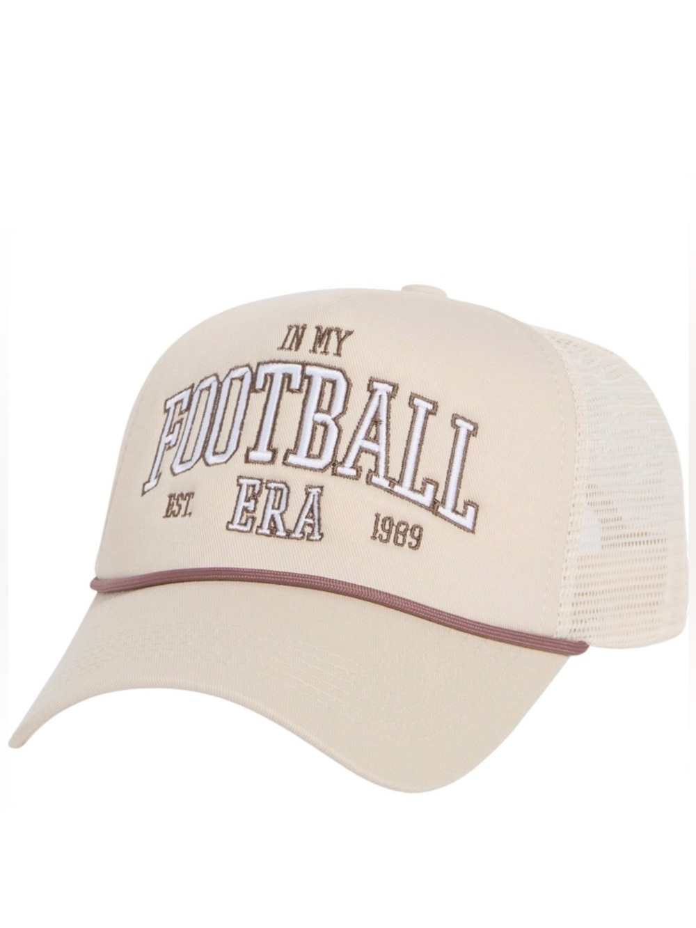 West Worn Embroidered Football Era Trucker Hat